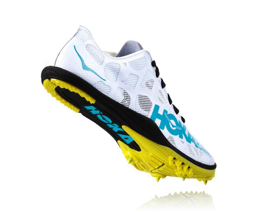 Spikes Atletismo Hoka One One Hombre Blancos/Azules - Rocket X - TMEA18697